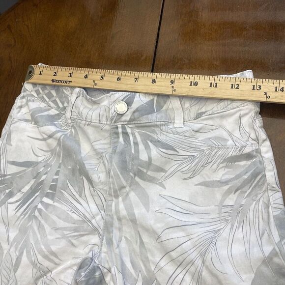 Calvin Klein Gray Printed Cotton Straight Ankle Jeans Women's Size 4 Used - Picture 6 of 16